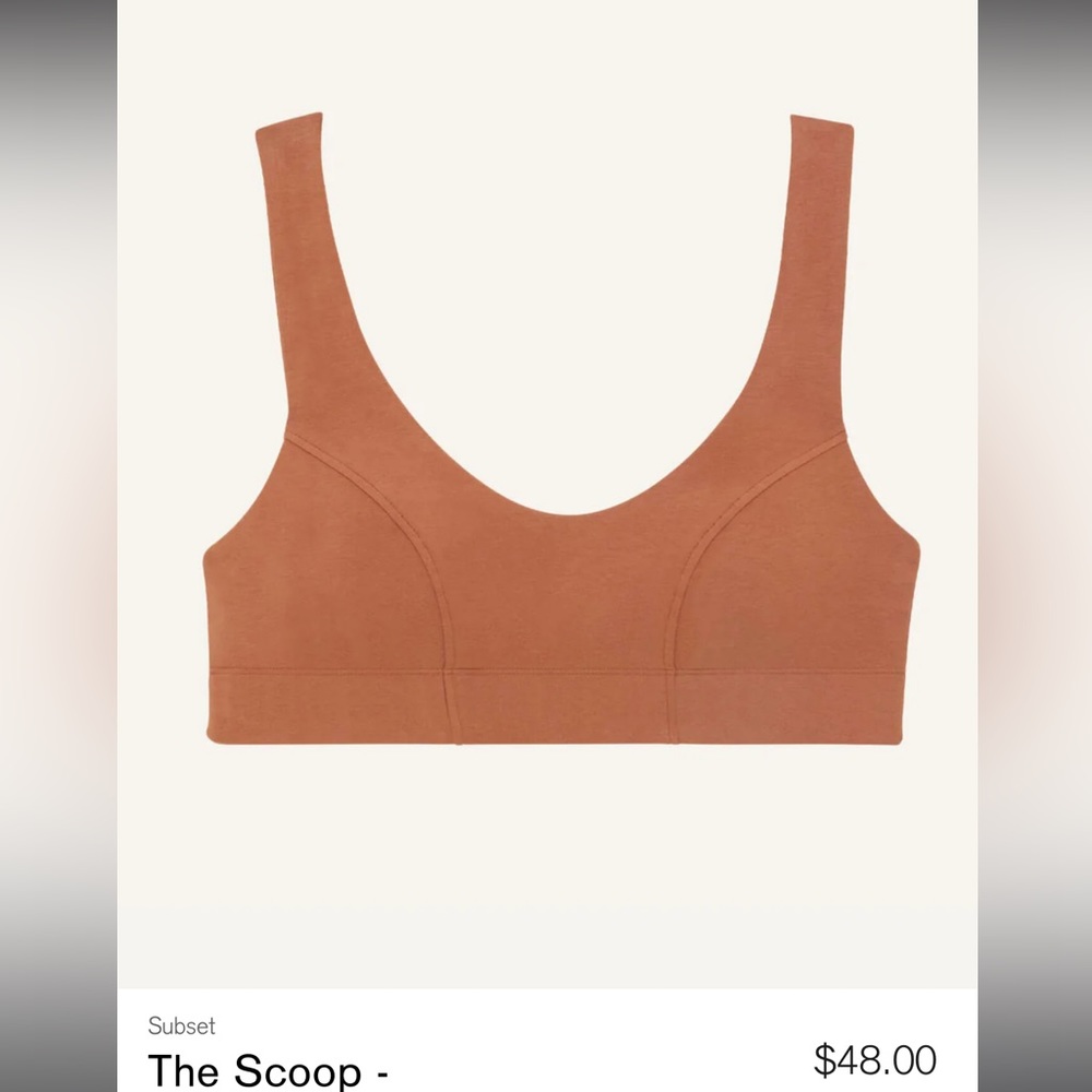 Organic cotton pullover bralette